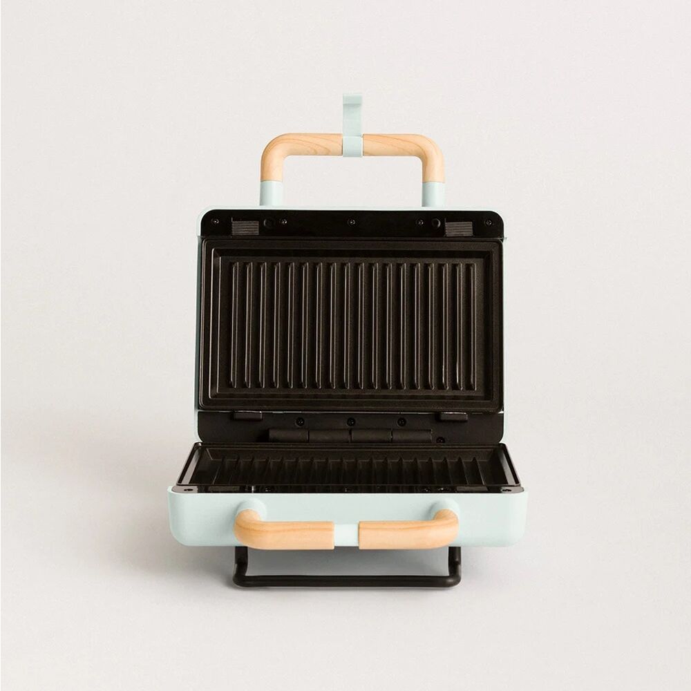 STONE 3 IN 1 STUDIO - Sandwichera grill y gofrera de placas intercambiables  Azul Pastel Create - goon