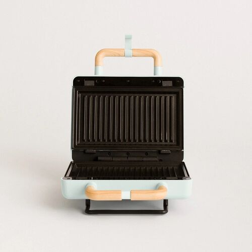  - Sandwichera grill y gofrera de placas intercambiables Azul Pastel Create STONE 3 IN 1 STUDIO
