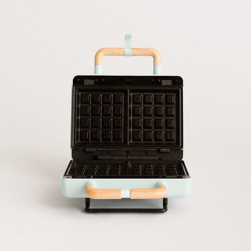  - Sandwichera grill y gofrera de placas intercambiables Azul Pastel Create STONE 3 IN 1 STUDIO