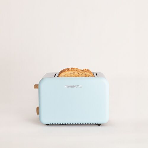 TOAST RETRO - Tostadora para rebanadas anchas Azul Pastel Create