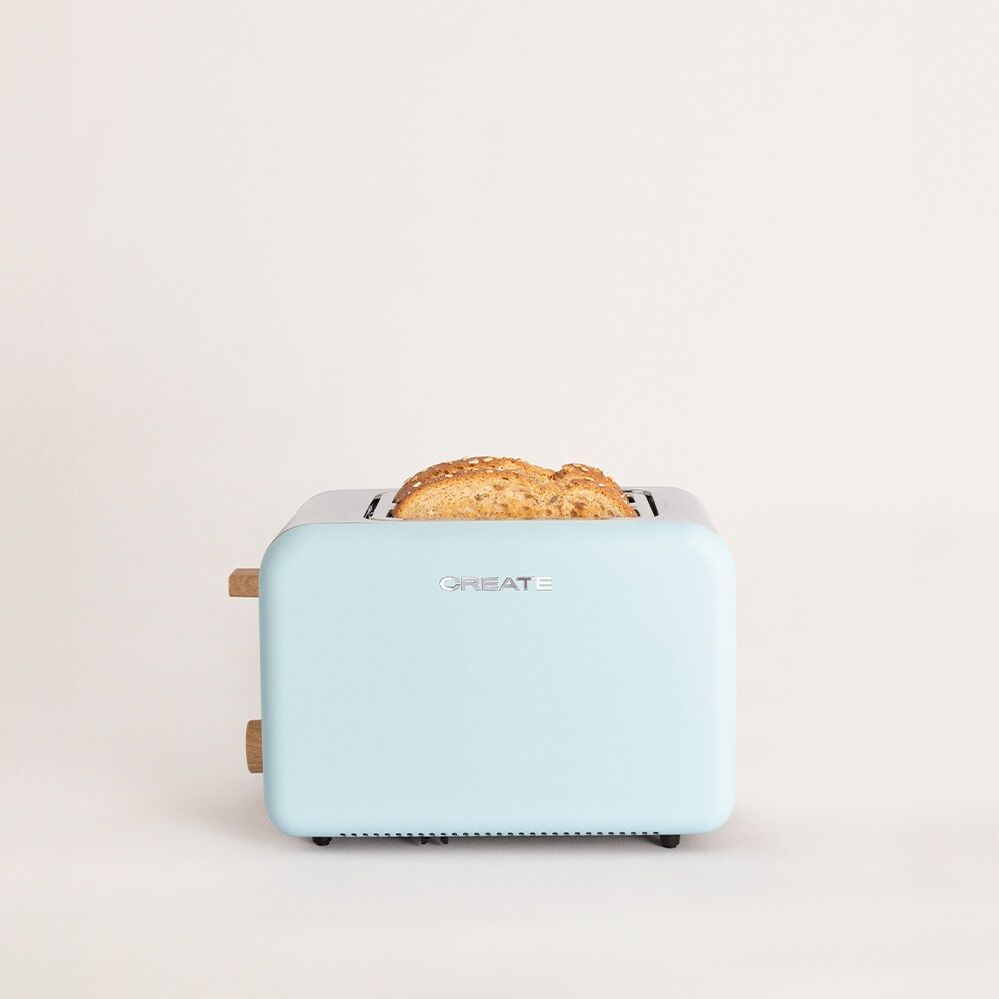 TOAST RETRO - Tostadora para rebanadas anchas Azul Pastel Create - goon