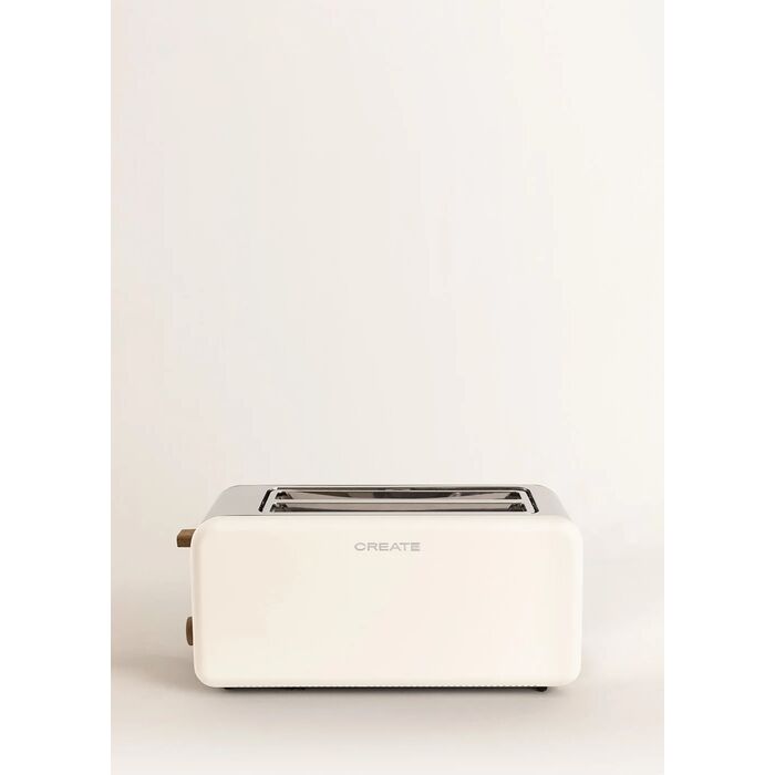 TOAST RETRO XL - Tostadora para rebanadas anchas Blanco Roto Create