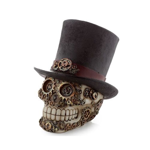 Figura de Calavera Puckator con Sombrero de Copa