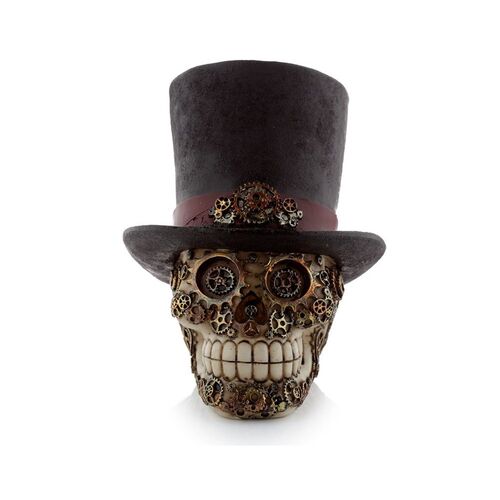 Figura de Calavera Puckator con Sombrero de Copa