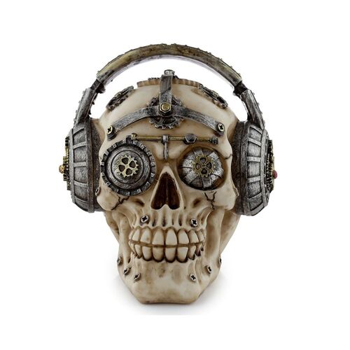 Figura de Calavera de Puckator con Auriculares 