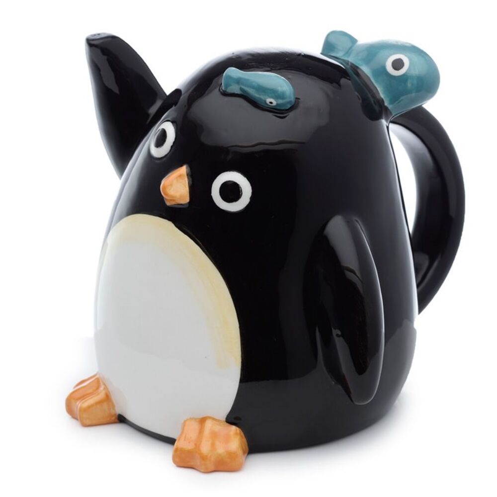 Tazón de Cerámica Pingüino de Puckator Negro 
