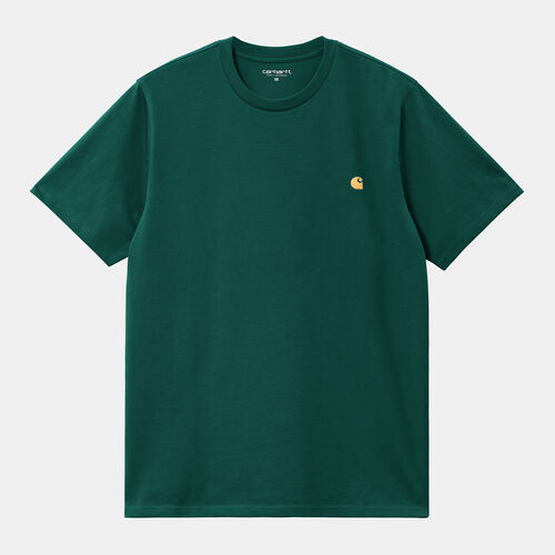 Camiseta Verde Carhartt Chase T-Shirt Chervil XS
