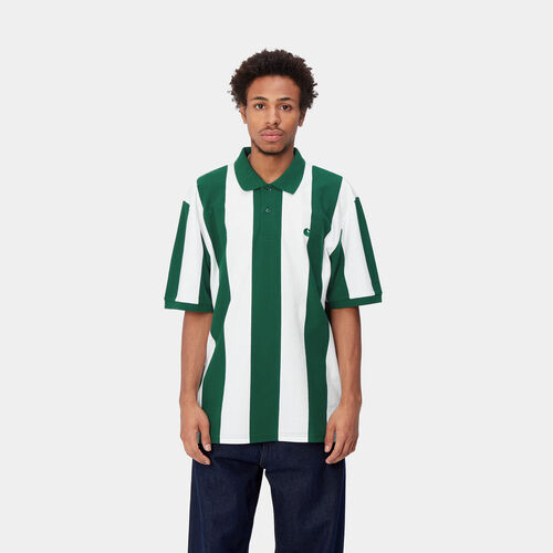 Polo de Rayas Verde Carhartt Hinton Chervil M