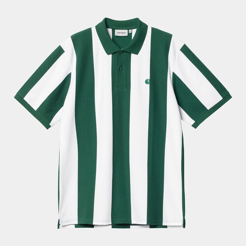 Polo de Rayas Verde Carhartt Hinton Chervil M