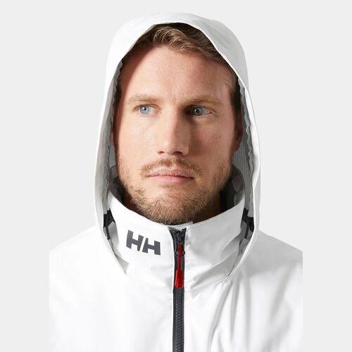 Chaqueta Blanca Helly Hansen Crew Hooded Midlayer Sailing Jacket 2.0 White L