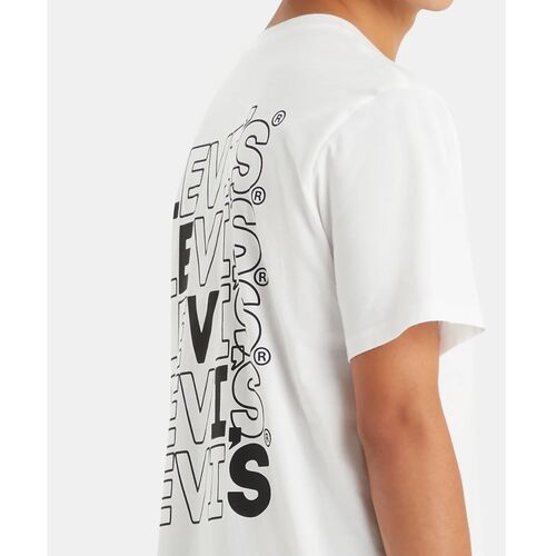 Camiseta Blanca Levis Relaxed Stairstep XS