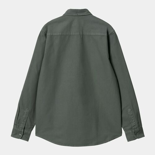 Camisa Carhartt Verde Oscuro L/S Bolton Shirt S