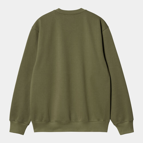 Sudadera Verde Carhartt sin capucha Sweat Dundee - Glassy Pinck M