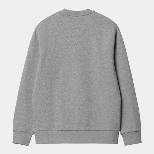 Sudadera Gris Carhartt sin capucha Sweat Grey Heather - Chervil XL