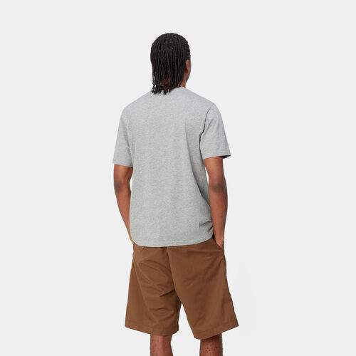 Camiseta Gris Carhartt Pocket T-Shirt Grey Heather XS
