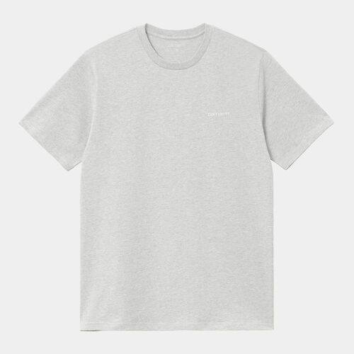 Camiseta Gris Carhartt Script Embroidery T-Shirt Ash Heather/White GRIS XS