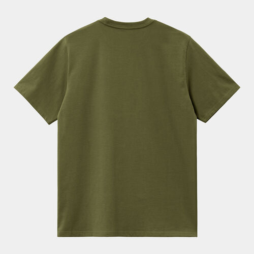 Camiseta Verde Carhartt Script T-Shirt Dundee/Glassy Pink M