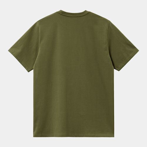 Camiseta Verde Carhartt Script T-Shirt Dundee/Glassy Pink L