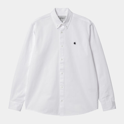 Camisa Blanca Carhartt Madison Shirt White/Black XS