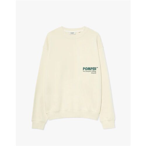 Sudadera Beige Pompeii Cream Logo Crew Neck Sweat S