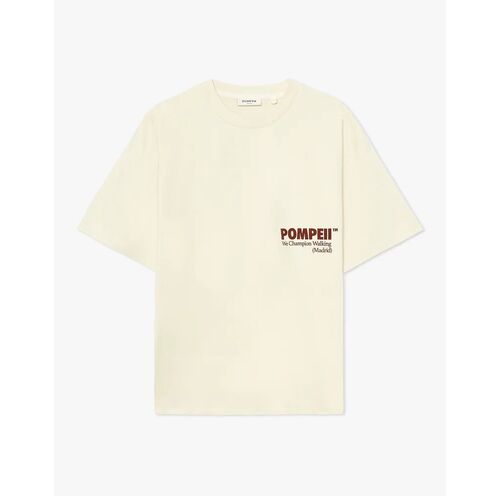 Camiseta Beige Pompeii Boxy Graphic Tee  M