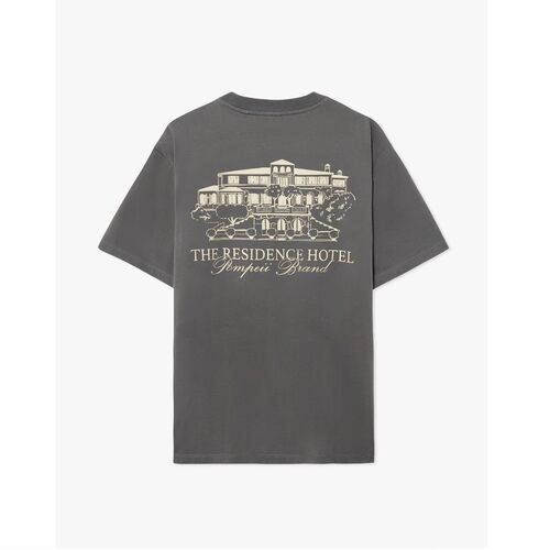 Camiseta Gris Pompeii Charcoal Residence Graphic Tee  S