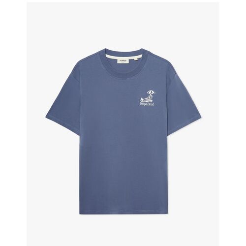 Camiseta Azul Pompeii Slate Blue Sun Bathing Emilio Graphic Tee S