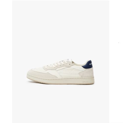 Zapatillas Blancas Pompeii Elan Leather Ecru Nylon Navy 41