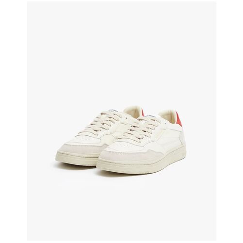 Zapatillas Blancas Pompeii Elan Leather Ecru Red 42