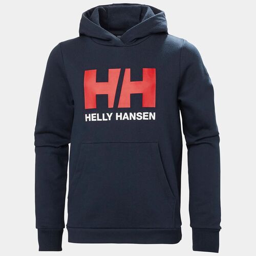 Sudadera con capucha azul niños unisex Juniors  Helly Hansen Logo Hoodie 2.0