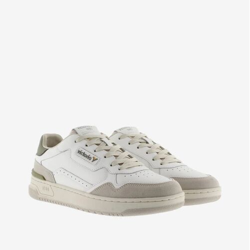 Zapatillas Victoria Blanco-Kaki C-80 Classic 40