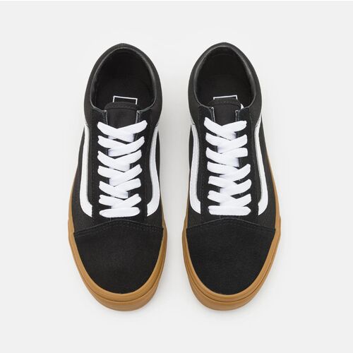 Zapatillas Negras Vans Old Skool Black - Gum 45