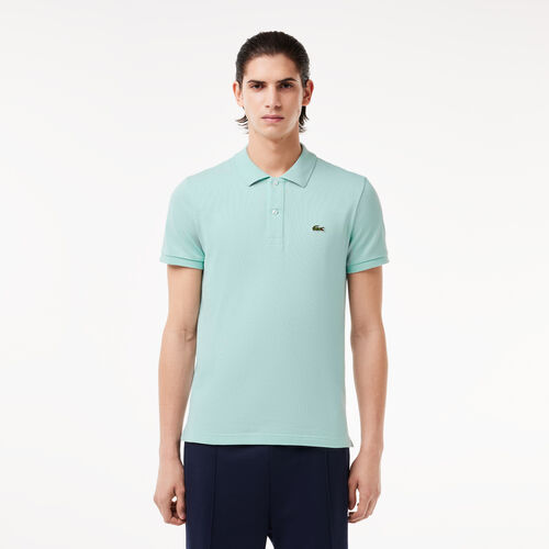 Polo Verde Menta Lacoste L.12.12 Slim Fit en Petit Piqué L