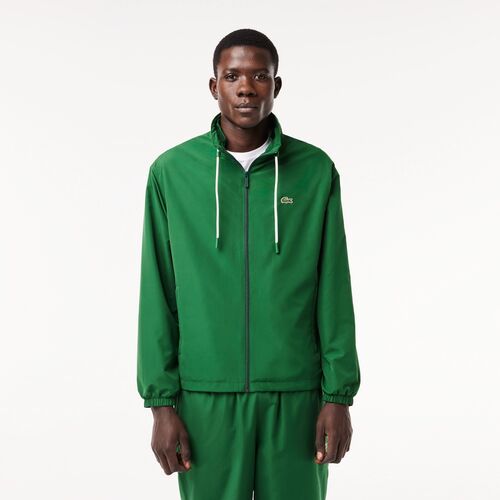 Chaqueta Verde Lacoste Sportsuit con Capucha S/M