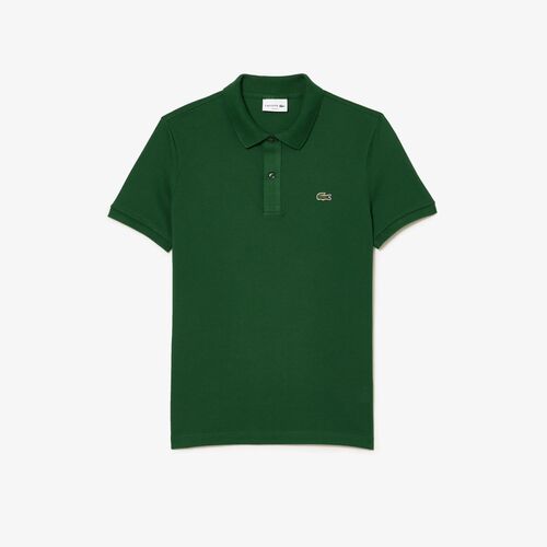 Polo Verde Lacoste L.12.12 Slim Fit en Petit Piqu S