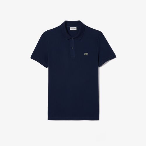 Polo Azul Marino Lacoste L.12.12 Slim Fit en Petit Piqu S