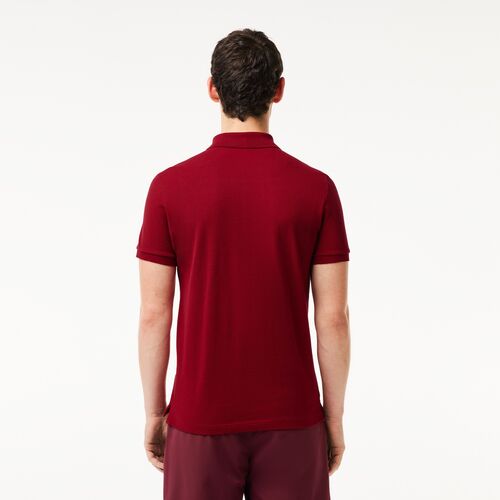 Polo Granate Lacoste L.12.12 Slim Fit en Petit Piqué S