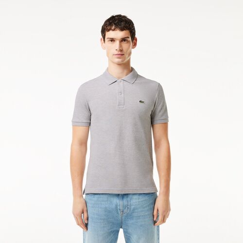 Polo Gris Lacoste L.12.12 Slim Fit en Petit Piqu S