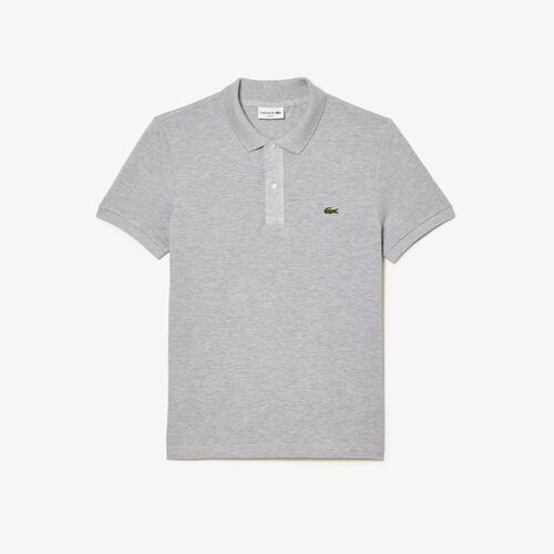 Polo Gris Lacoste L.12.12 Slim Fit en Petit Piqu S