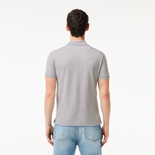 Polo Gris Lacoste L.12.12 Slim Fit en Petit Piqu S