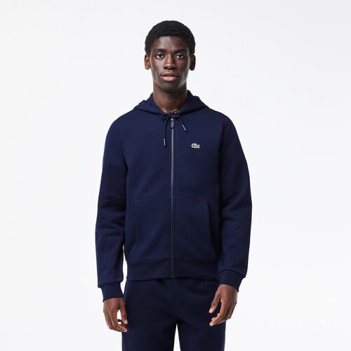 Chaqueta Azul Marino Lacoste con Bolsillos Capucha y Cremallera S goon