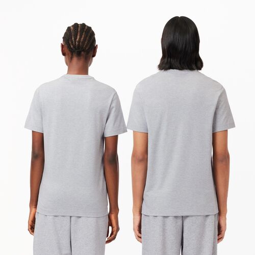 Camiseta Gris Lacoste Efecto Piqué Game, Set Match GRIS S