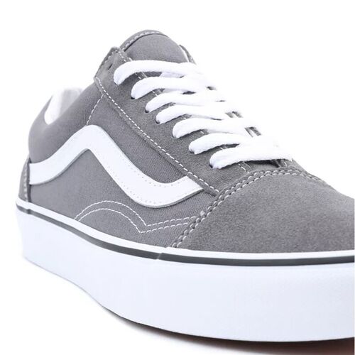 Zapatillas Vans Grises Old Skool Pewter-Truwhite 36