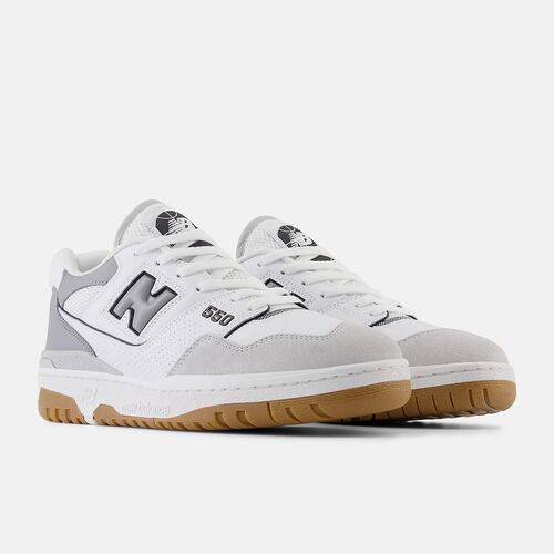 Zapatillas New Balance 550 Blanco-Gris 44