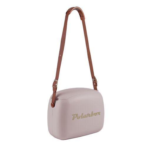 Nevera CoolerBag 6L Perla Gold con Asa Marrn Polarbox