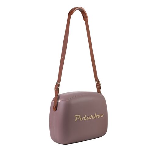 Nevera CoolerBag 6L Mauve Gold con Asa Marrn Polarbox