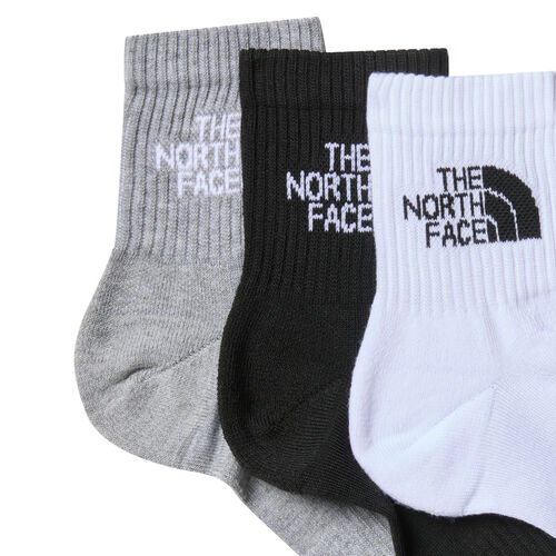 Calcetines Gris-Negro-Blanco The North Face 1/4 Multi Sport XS