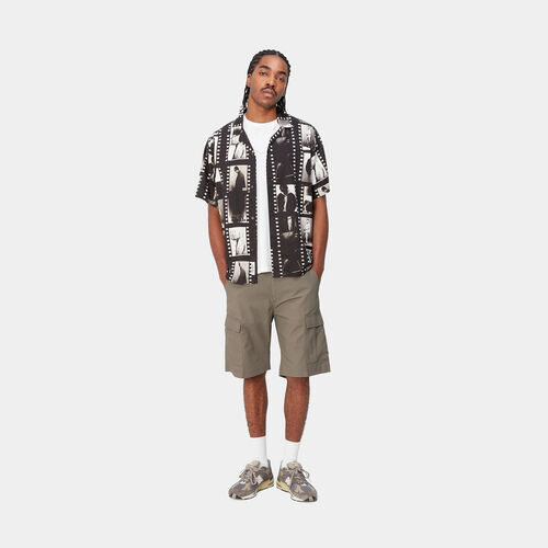 Bermuda Marrón Carhartt Aviation Short Branch Rinsed 34