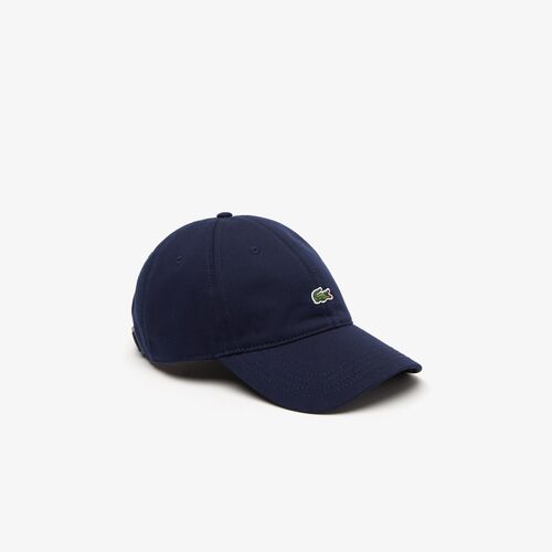 Gorra Azul Marino Lacoste en Sarga de Algodón Ecológico