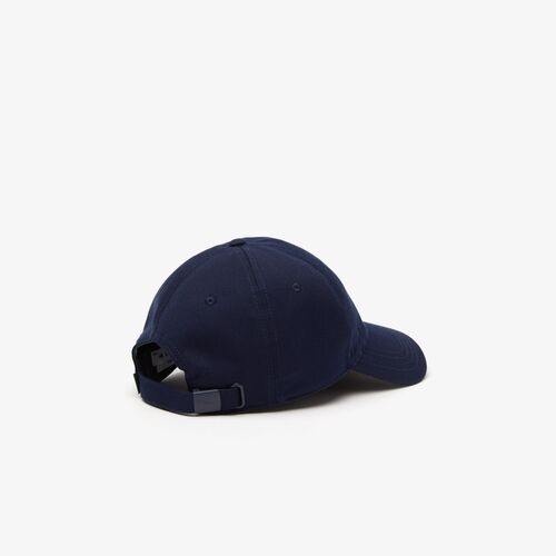 Gorra Azul Marino Lacoste en Sarga de Algodón Ecológico